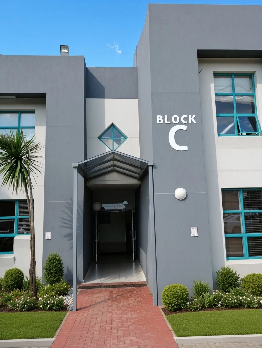 Entrance to Block C